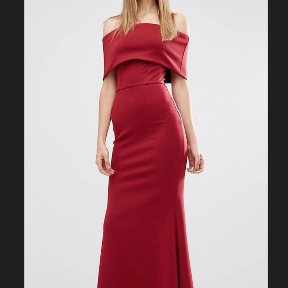 ASOS Off the shoulder maxi dress